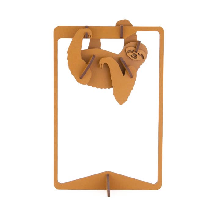 Sloth Wooden Kitset (Medium), 3D Puzzle for wholesale by LITTLE AND WOOD