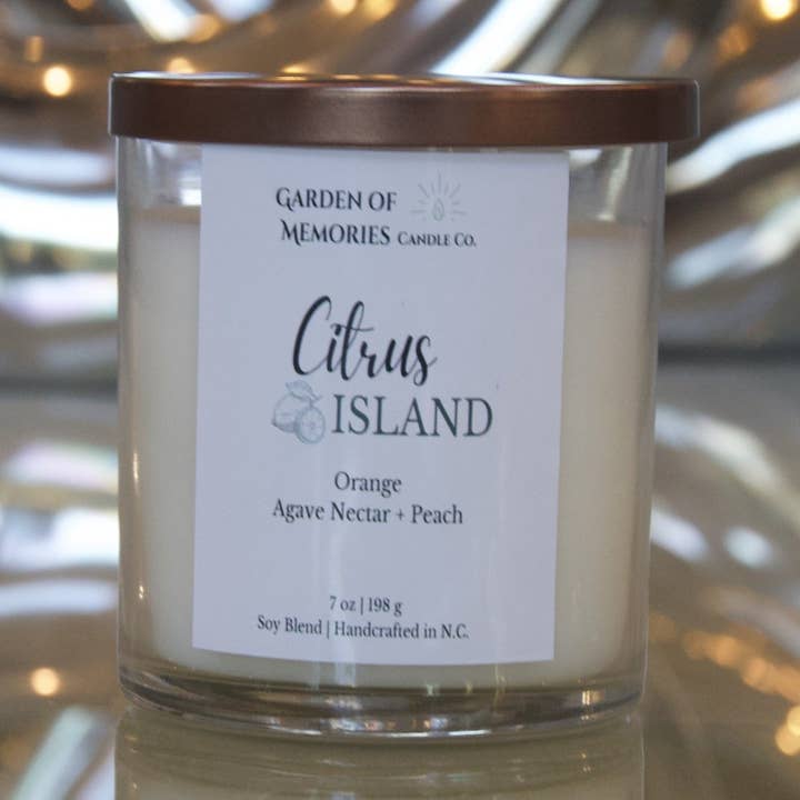 Citrus Island for wholesale by Garden of Memories Candle Co