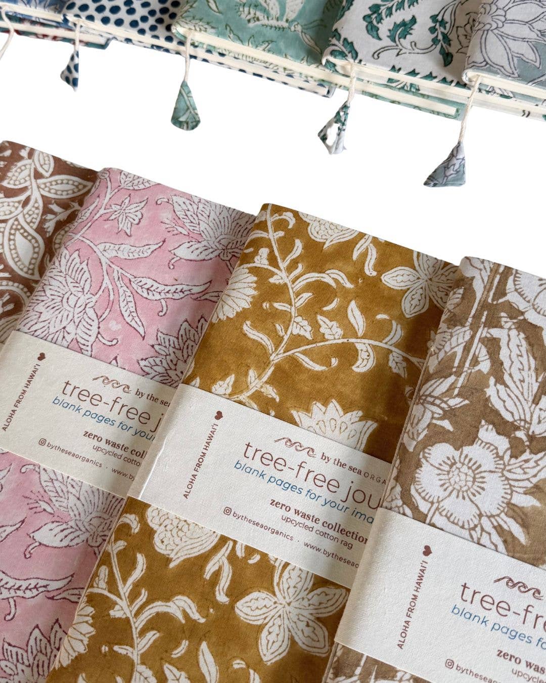 By The Sea Organics - Vente Journal intime - CARNET EN COTON COLLECTION ARC-EN-CIEL - 20 cm x 30 cm5