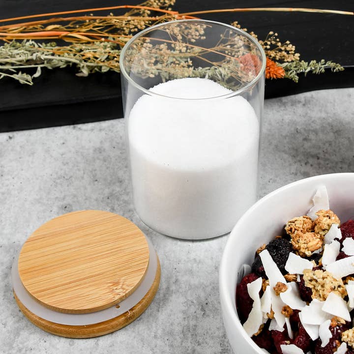 Human Objects® - Wholesale Jar - 18oz Glass Jar w/ Bamboo Lid – Eco-Friendly Jar – 40 Qty6