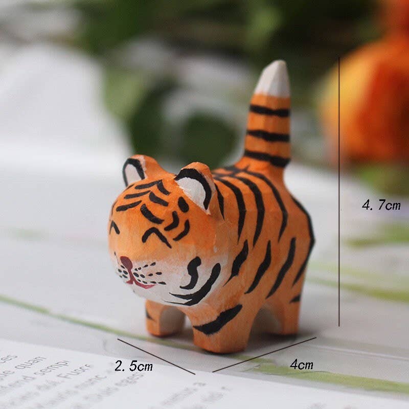 Gohobi （We cover U.S. import duties） - Vente Figurine décorative - Ornements en bois faits main Tigre Gohobi - cadeau unique6