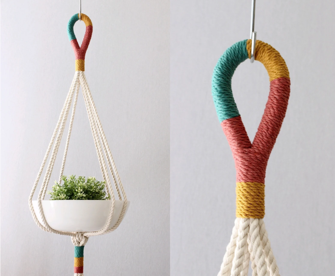 Freefille Market - Vendita all'ingrosso Fioriere a sospensione - Portavasi in macramè, portavaso da appendere, portavasi, unico7