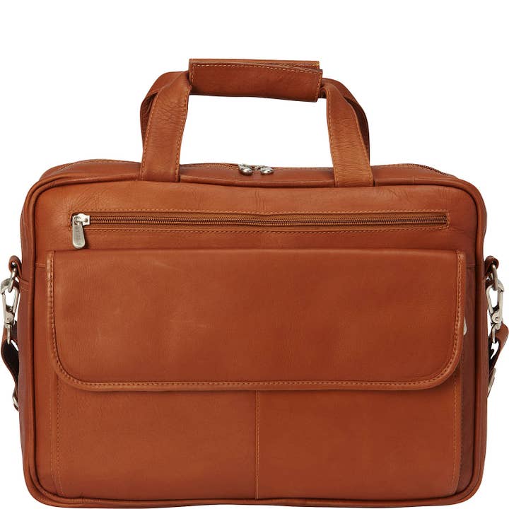 SLIM TOP-ZIP BRIEFCASE for wholesale by Piel Leather