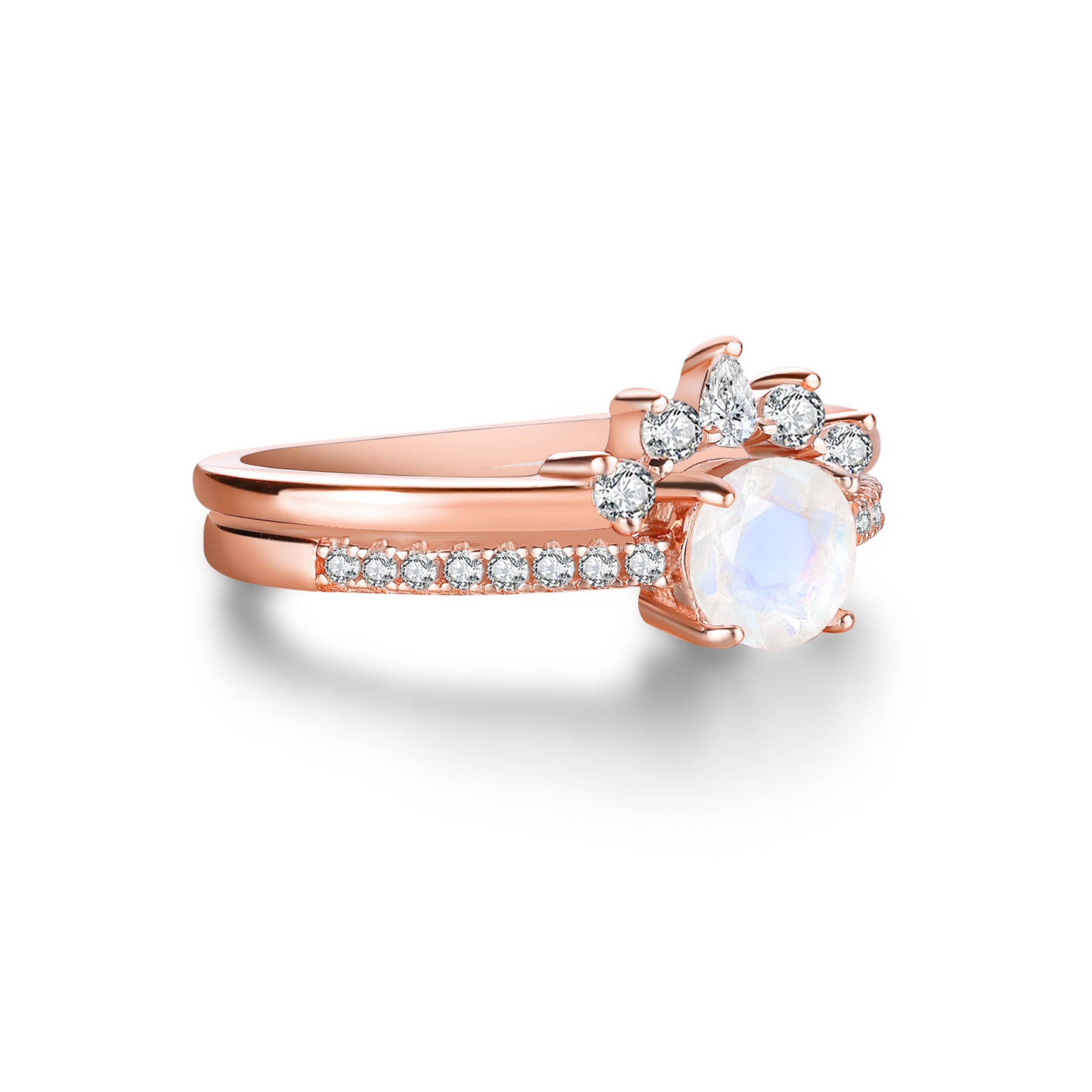 Vivian Grace Jewelry - Wholesale Multi-Stone Ring - Petite Ava Moonstone Ring Set6