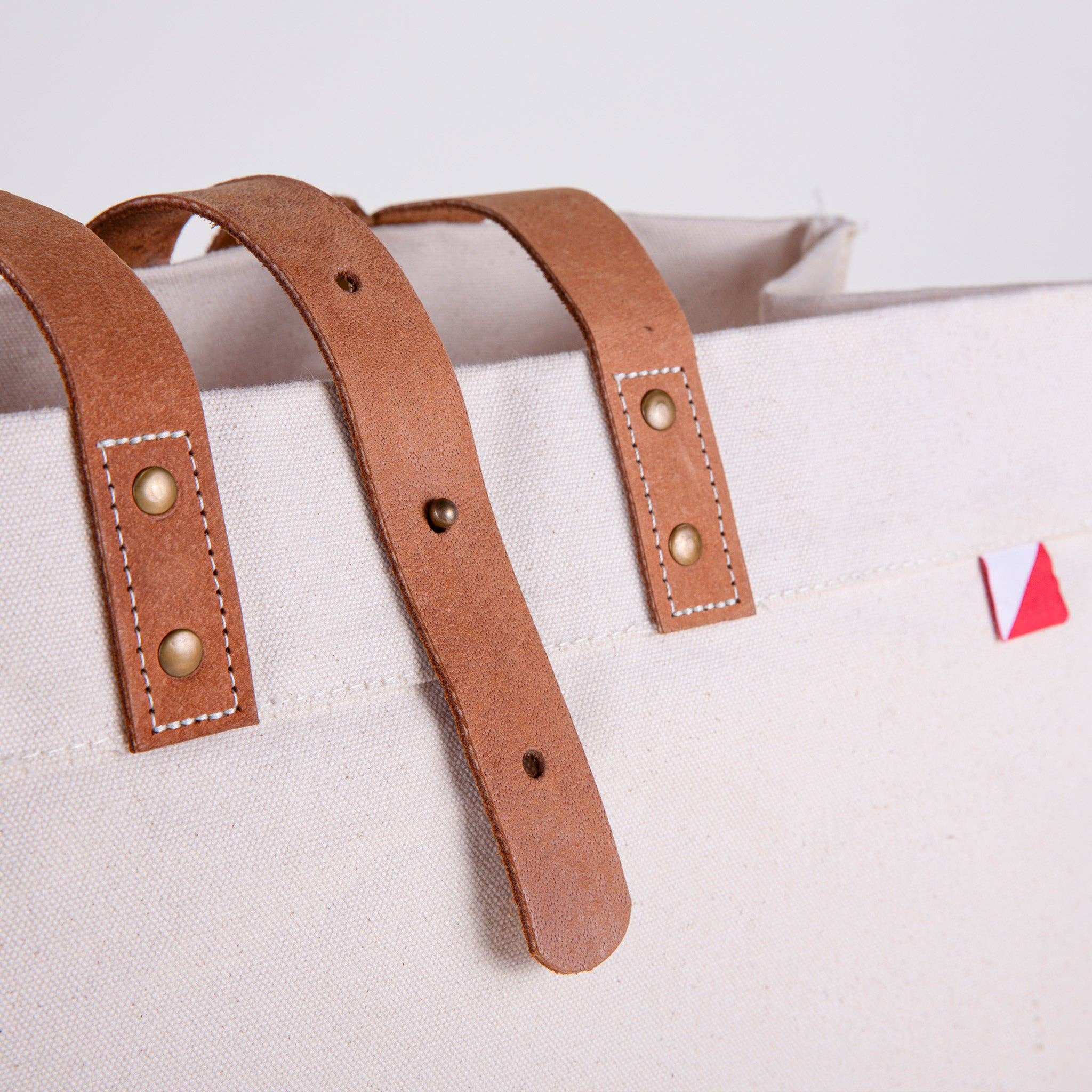 ShoreBags - Wholesale Tote Bag - Women's - Carmel Canvas and Leather Tote Bag5