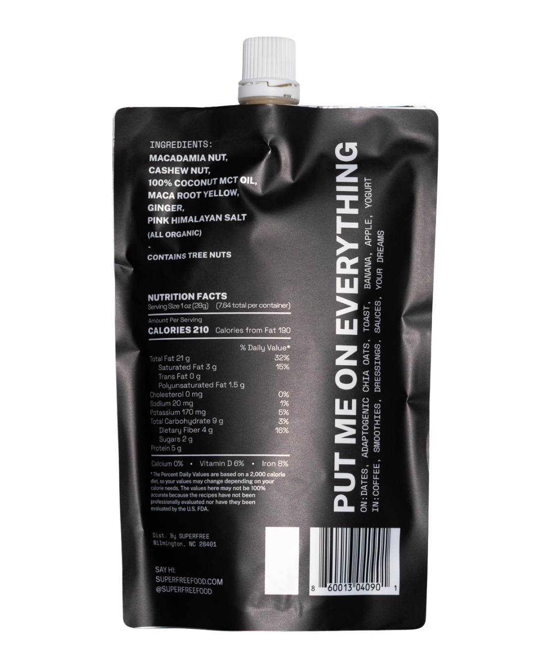 SUPERFREE – wholesale Nut butter – MACA BUTTER ™️1