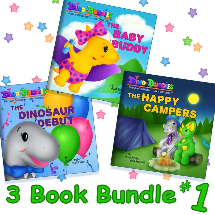 DINO-BUDDIES® - 3 Bog Bundle - #1 for engroshandel hos Dino Buddies