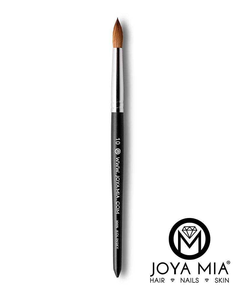 JOYA MIA - Wholesale Nailcare set - 100% Kolinsky Acrylic Nail Brush - Black Matte Finish  Sizes 6 to 242