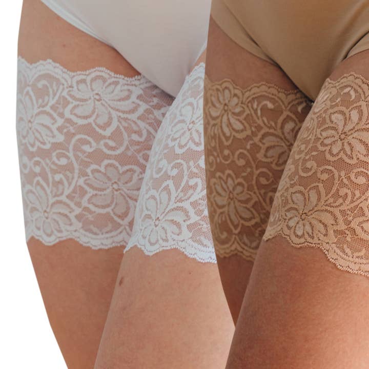 Bandelettes - Venta al por mayor Adhesivo para el pecho - Mujer - Bandas para muslos de encaje antirozaduras Bandelettes® - Dolce -6"11