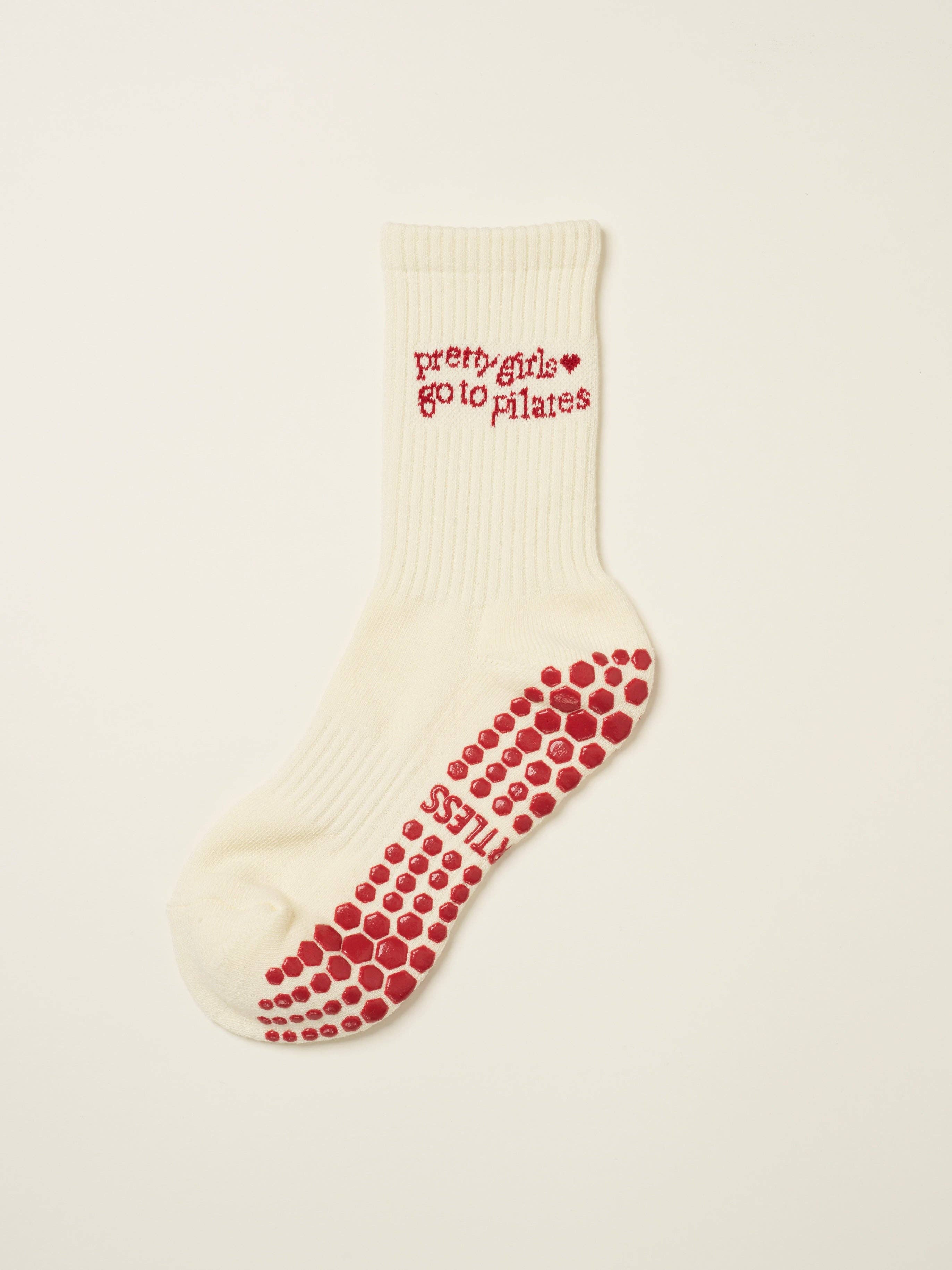 Effortless Club - Wholesale Socks - Women's - 🩰 Pilates Girl Grip Sock [Red], Pilates Socks4