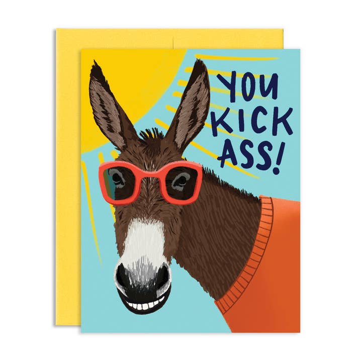 Grey Street Paper - Vendita all'ingrosso Biglietti di auguri - Biglietto di auguri You Kick Ass0