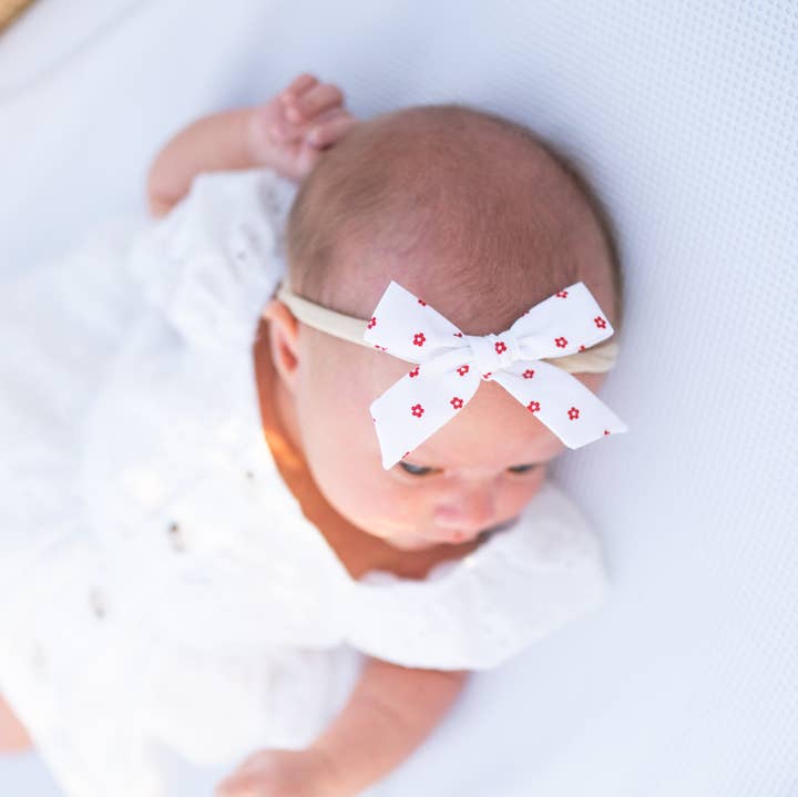 Indy Bloom- Red | Hand-tied Bow for wholesale by Modern Piggy