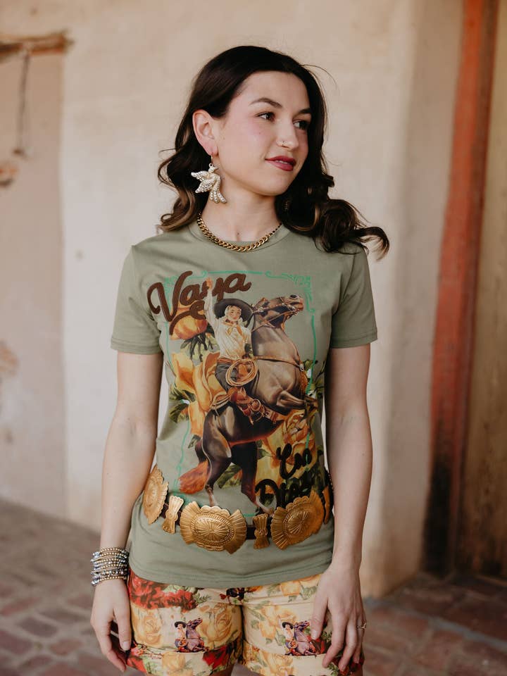 Rodeo Quincy - Wholesale Screen Printed T-Shirt - Women's - Vaya Con Dios Tee4