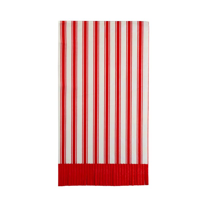My Mind’s Eye - Wholesale Disposable Napkin - PLNP617 - Striped Fringe Guest Towel Dinner Napkin