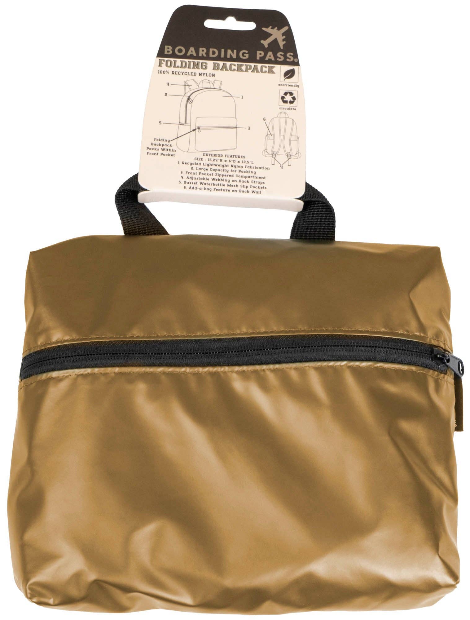 Magid – Engroshandel Rygsæk - Unisex – Boarding Pass Genanvendelig Metallic Foldbar & Pakbar Pouch Rygsæk10