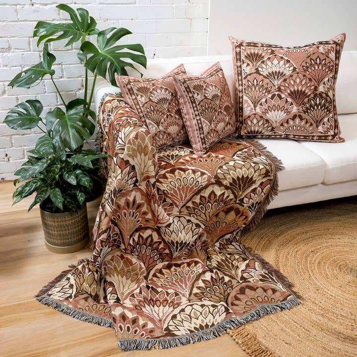 HENDEER - Wholesale Throw Blanket - 'All My Loving' Woven Picnic Rug/Throw