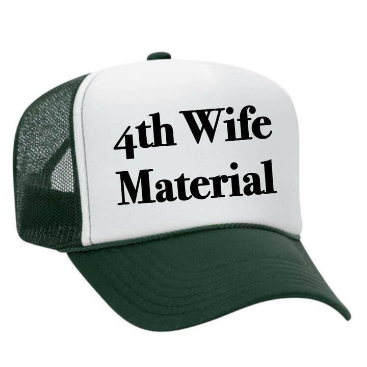 Inappropriate Trucker Hats - Venta al por mayor Gorra trucker - Mujer - Gorra de camionero 4th Wife Material8