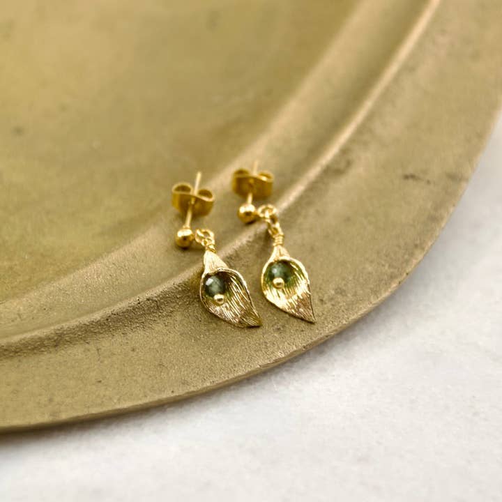 Veluna - Wholesale Stud/post earrings - Divine Treasures Lily Stud Earring1