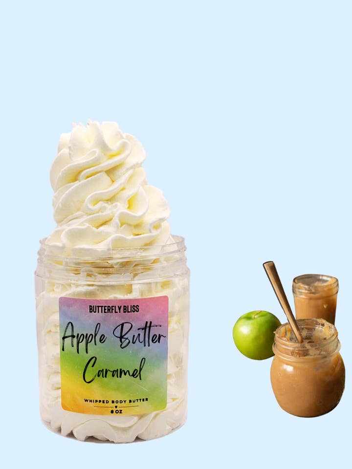 Apple Butter Body Butter 8oz | Sulfate Free | Shea Body Butt for wholesale by Butterfly Bliss