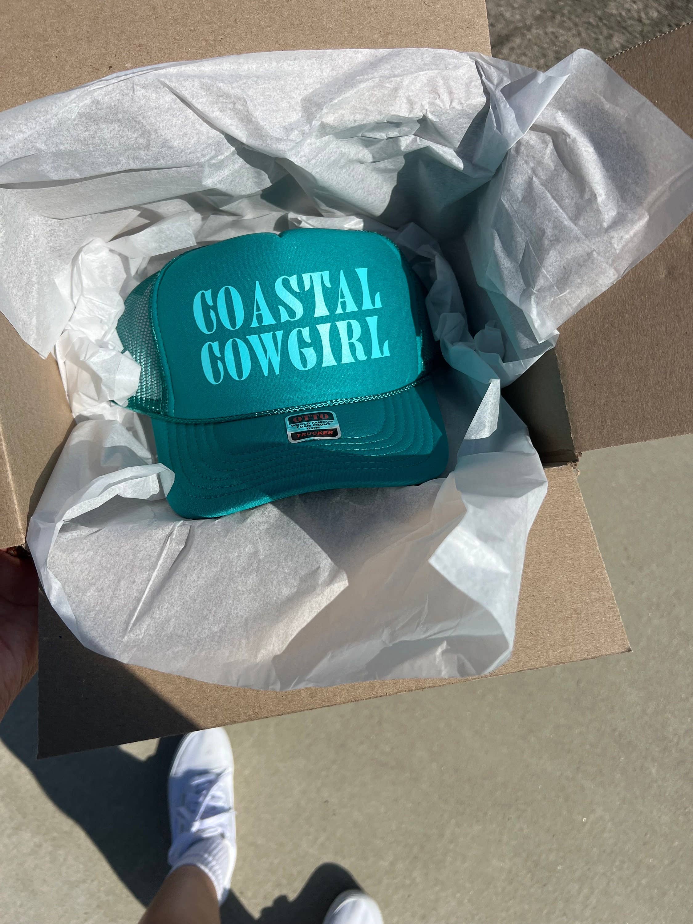 Threaded Rodeo - Wholesale Trucker Hat - Women's - Coastal & Country Cowgirl Trucker Beach Hat1
