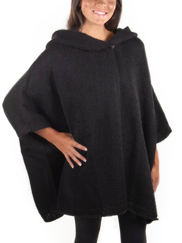 Carissa Ladies Carissa Alpaca Wool Poncho for wholesale by Simply Natural Alpaca