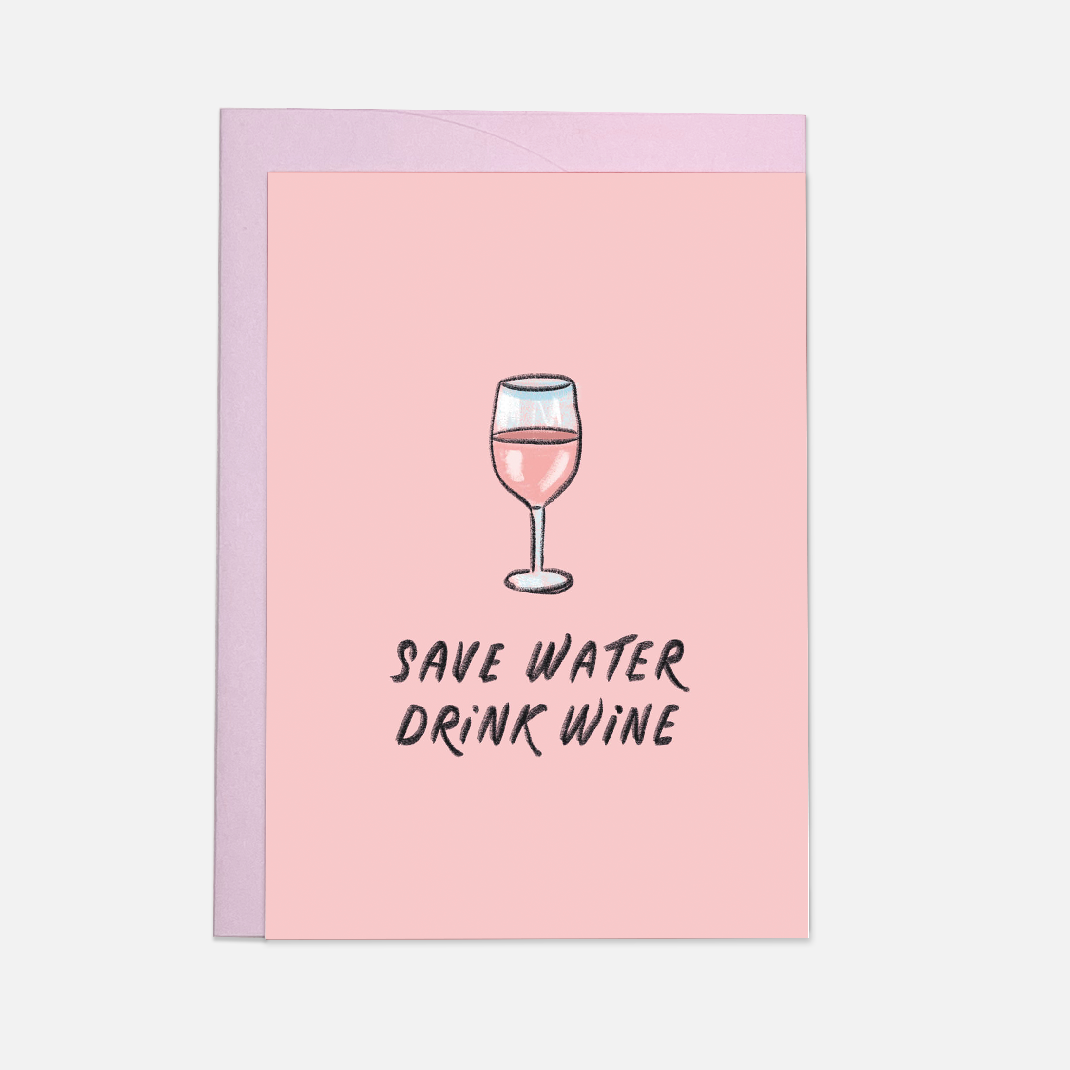 Kaart Blanche - Wholesale Everyday Greeting Card - Drink wine greeting card0