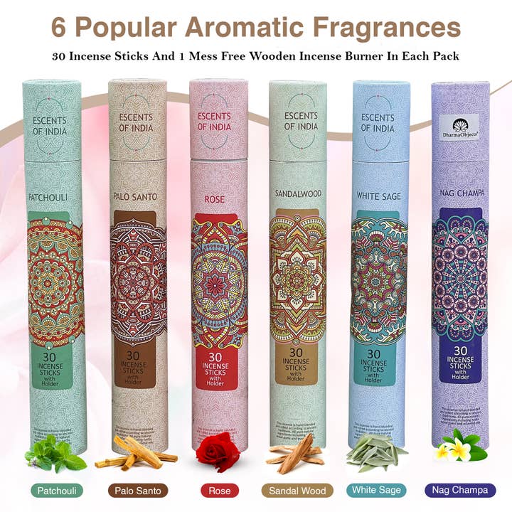 Lungta Imports - Wholesale Incense - Scents Of India Premium Incense Sticks Set Of 30 Tubes India2