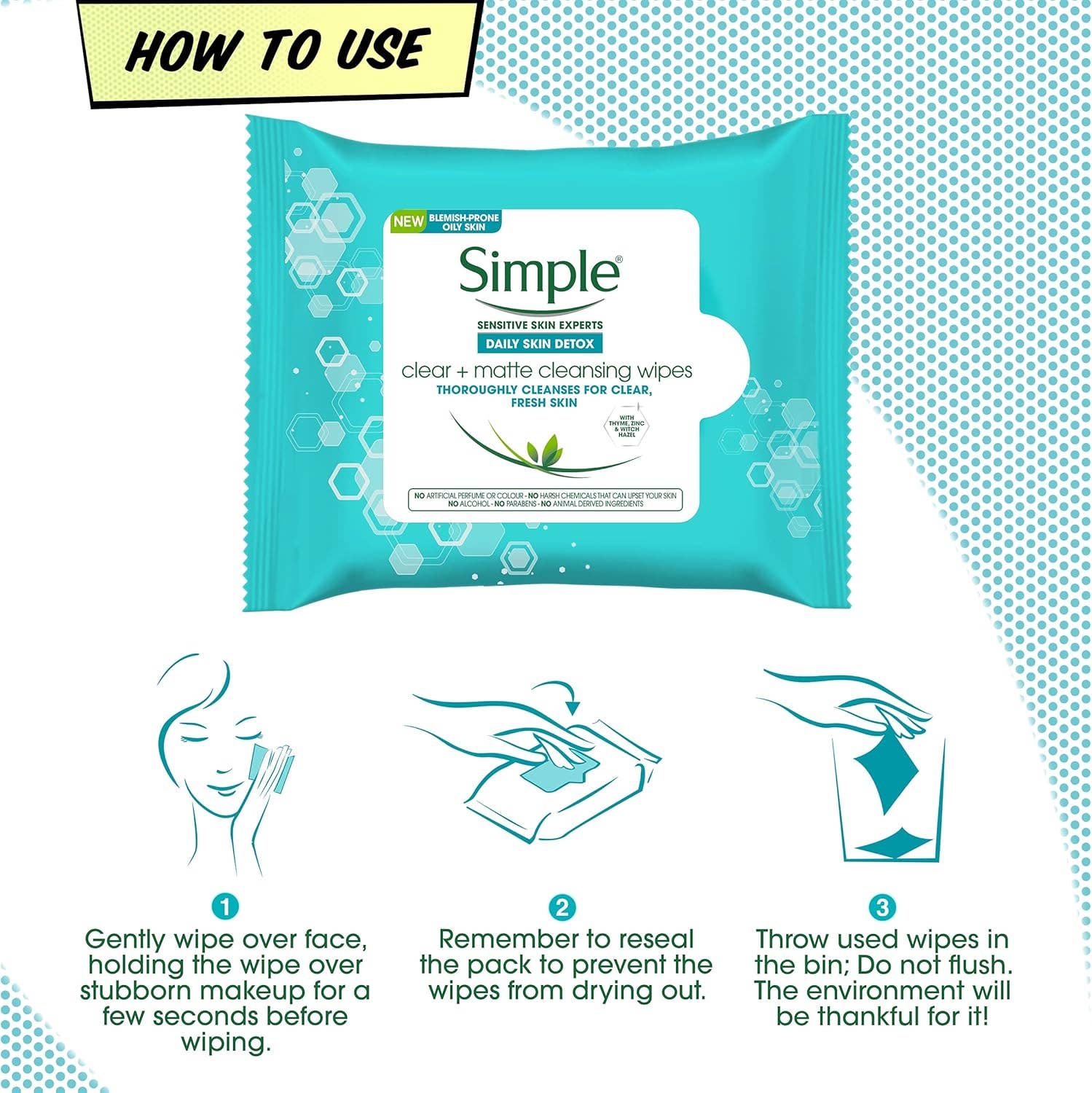 Innovarix - Wholesale Face & Body Wipes - Simple Daily Skin Detox Cleansing Wipes – 25 Count7
