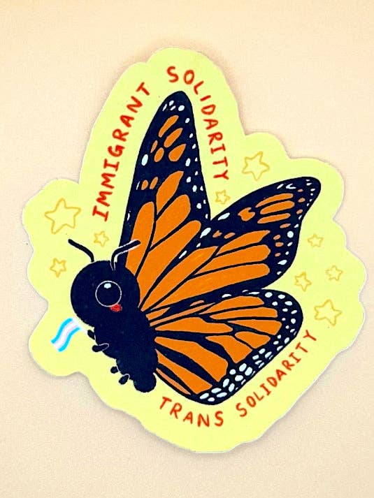 Monarch Solidarity Sticker for wholesale by SoftBoysClub