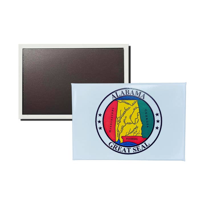Horizontale Magneet - Zegel van de Staat Alabama - VS voor wholesale door Worldwide Souvenirs