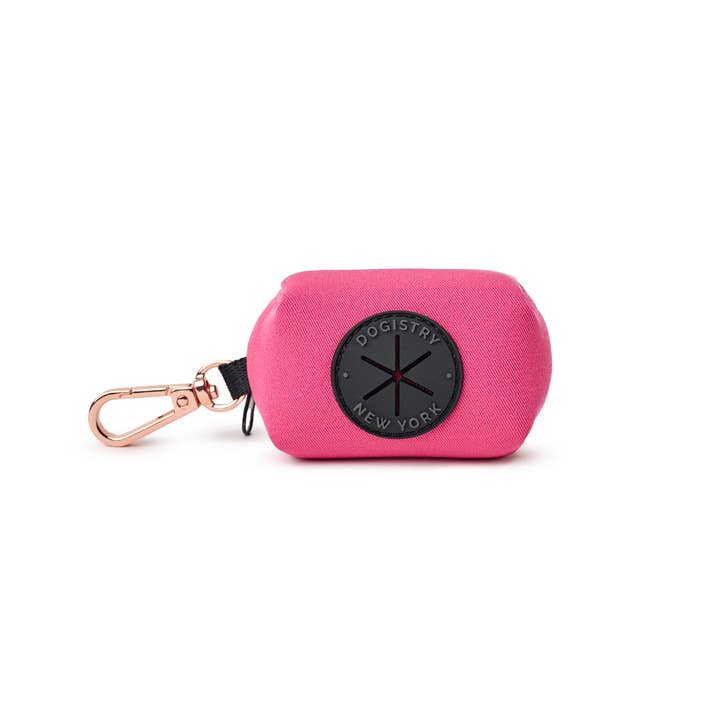 Dogistryâ„¢ - Wholesale Pet Poop Bag Dispenser - Poop Bag Holder - Park Ave Pink