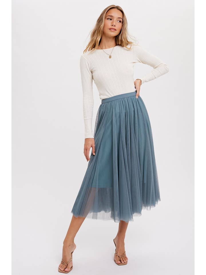 Bluivy - Wholesale Skirt - Women's - TULLE MIDI SKIRT41