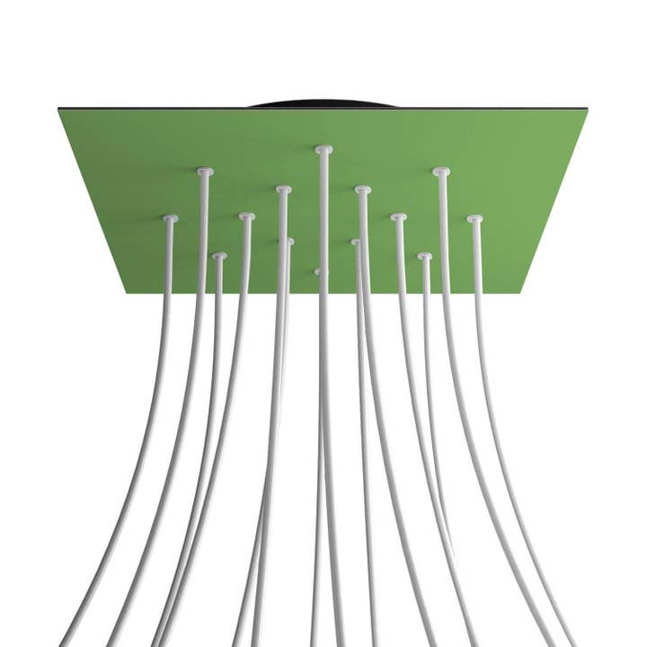 XXL Rose-One square rosette, 400 mm with 14 holes and 4 side holes for wholesale by LIGHTINUP S.R.L.