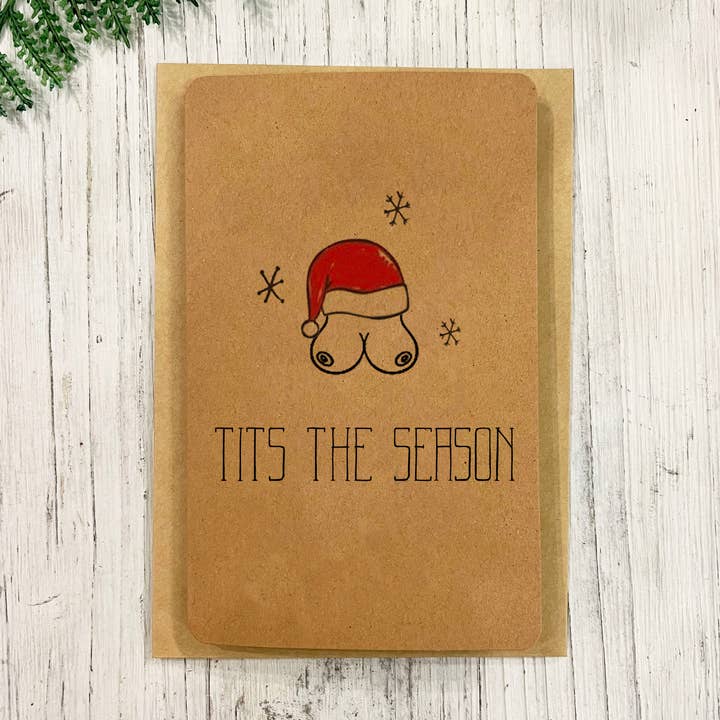 T*ts The Season Funny Christmas Card for wholesale by Great Odin's Hellos