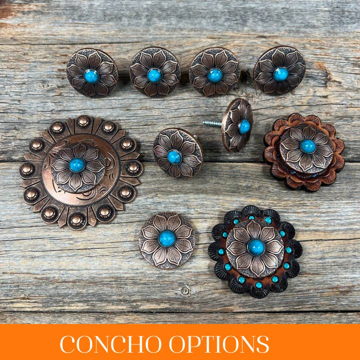 Rodeo Drive - Wholesale Brooch - Copper Sunflower Western Concho W2055