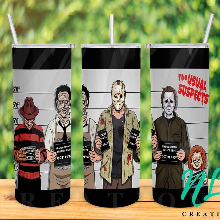 Halloween 18 - Freddy, Leatherface, Jason, Michael Myers for engroshandel hos NLC Creations