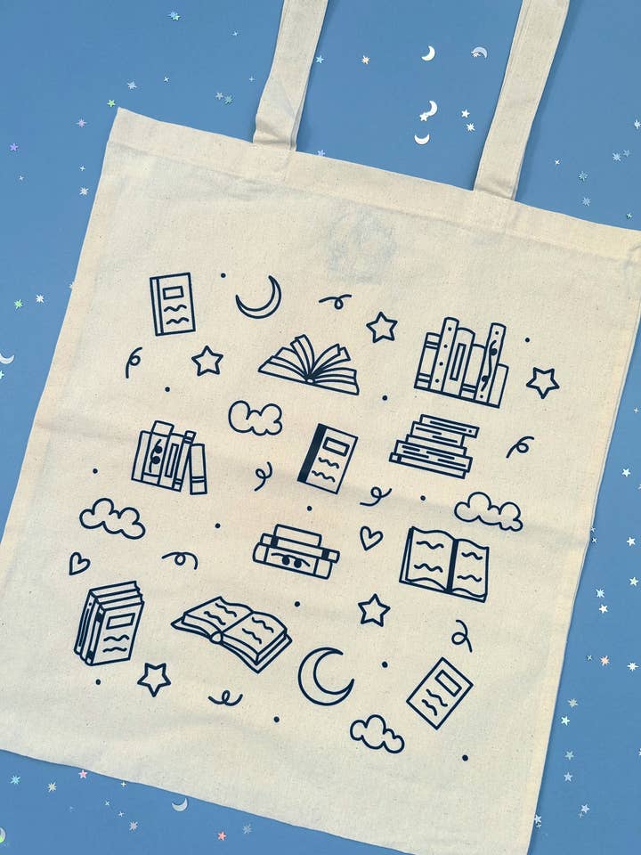 Book Lovers Tote Bag for wholesale by Poppodopolis