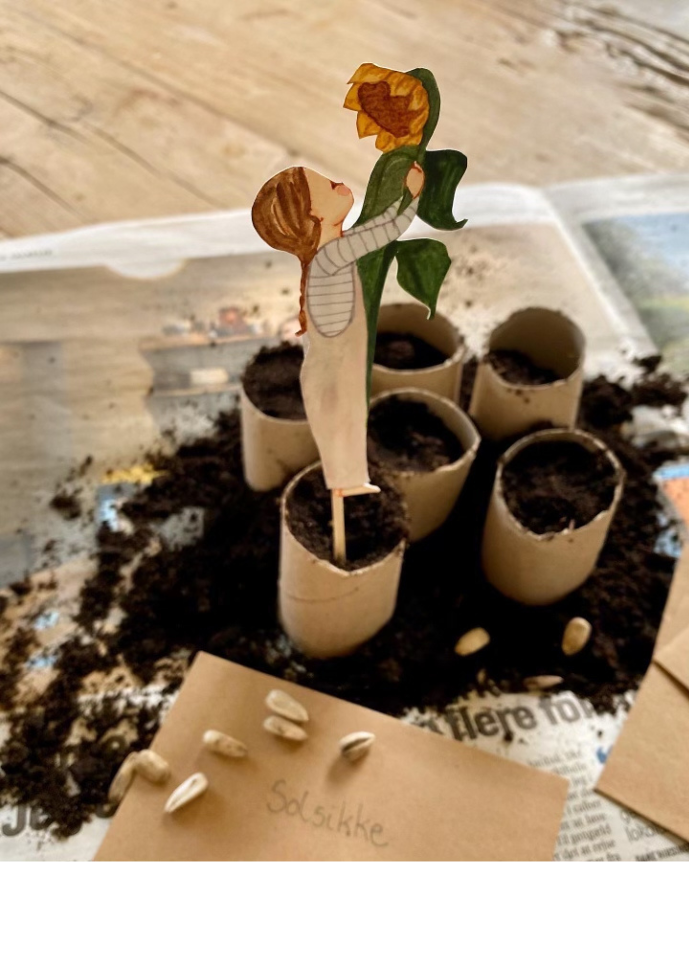 Tall Hat Tales - Wholesale DIY Craft Kit - Kids - Kids planting flowers2