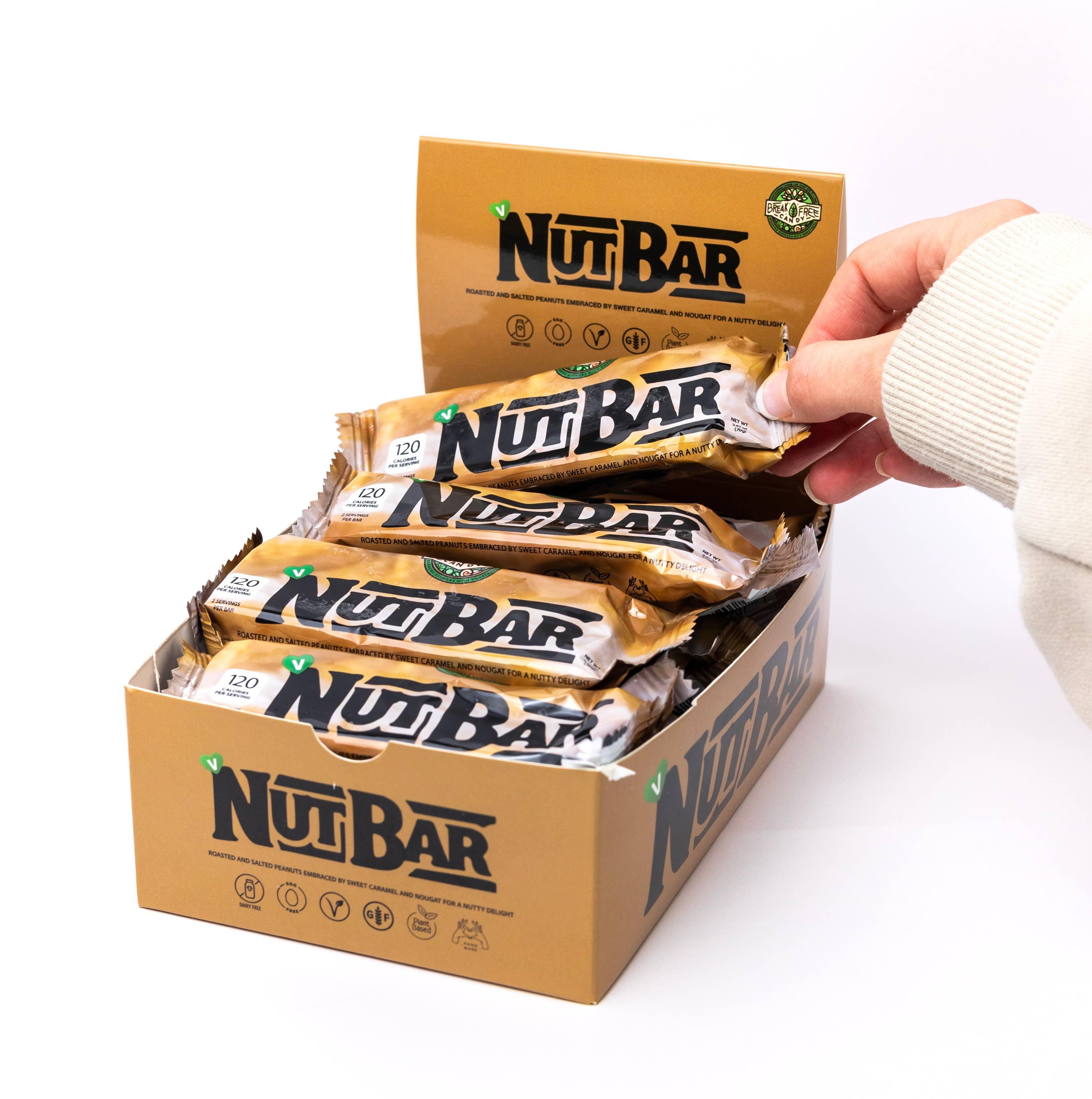 Break Free Candy – Snack Bar por atacado – Barra de Nozes Vegana Candy Bar™ (Pacote com 12) Atacado2