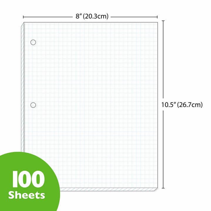 BAZIC Products - Wholesale Notepad - Filler Paper 4-1" Quad-Ruled 100 Ct.1