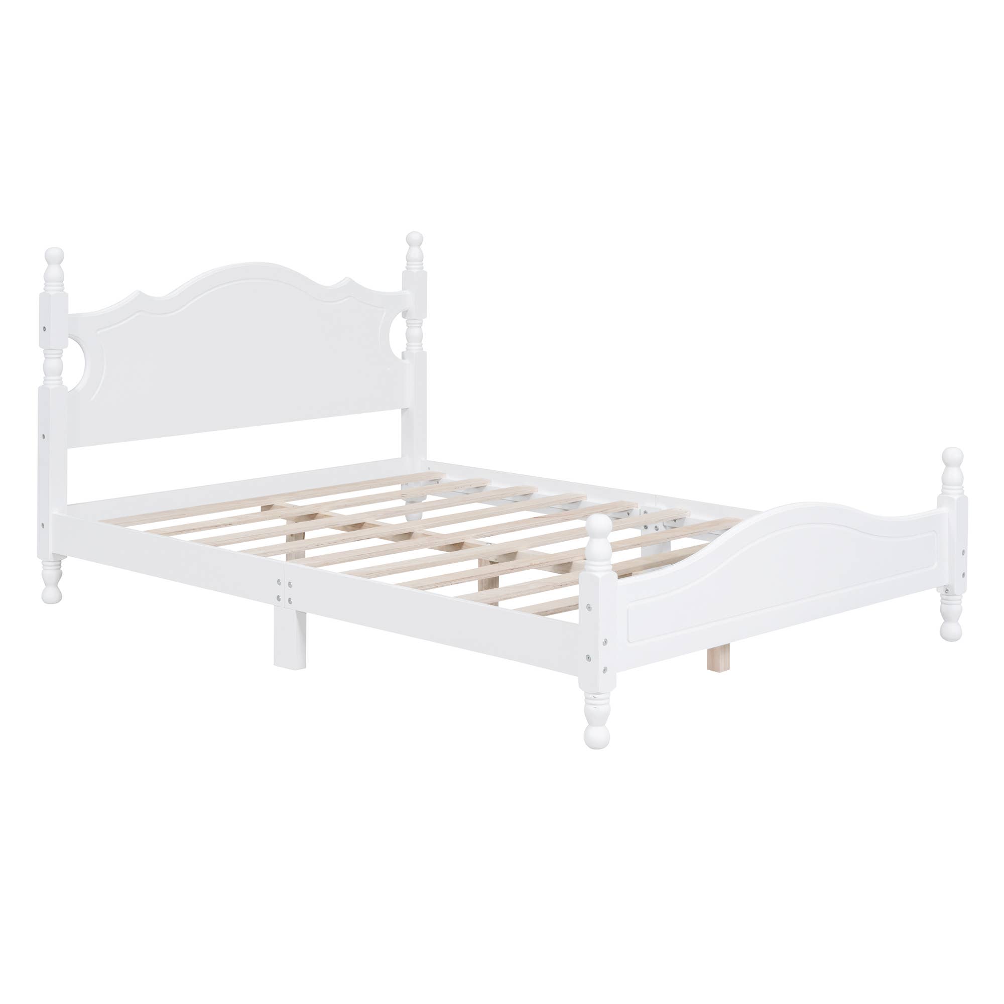 39F Inc. - Wholesale Bed - Queen/Full Size Wood Platform Bed Modern Renaissance style34