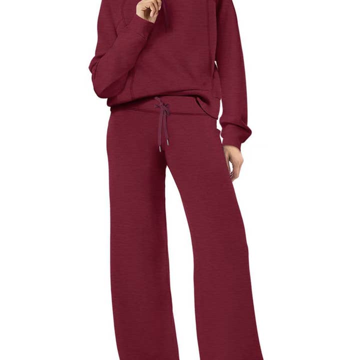 Rosa Clothing - Wholesale Top & Pant Set (NOT Loungewear) - Women's - Oversized Half zip Sweatshirt & Pants 2 Piece Tracksuit11