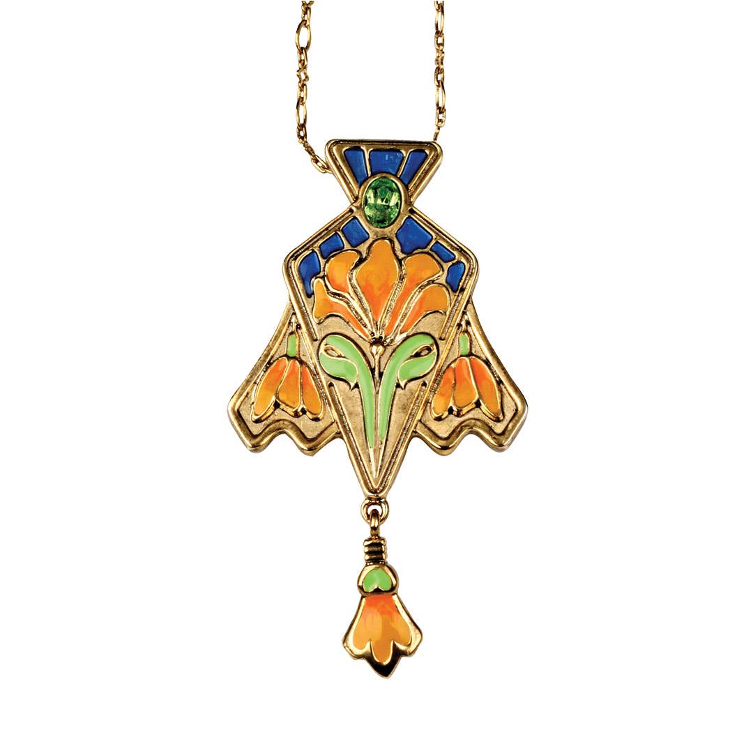 Pacific Trading – wholesale Individual charm/pendant – Art Nouveau Cloisonne Lily Pendant0