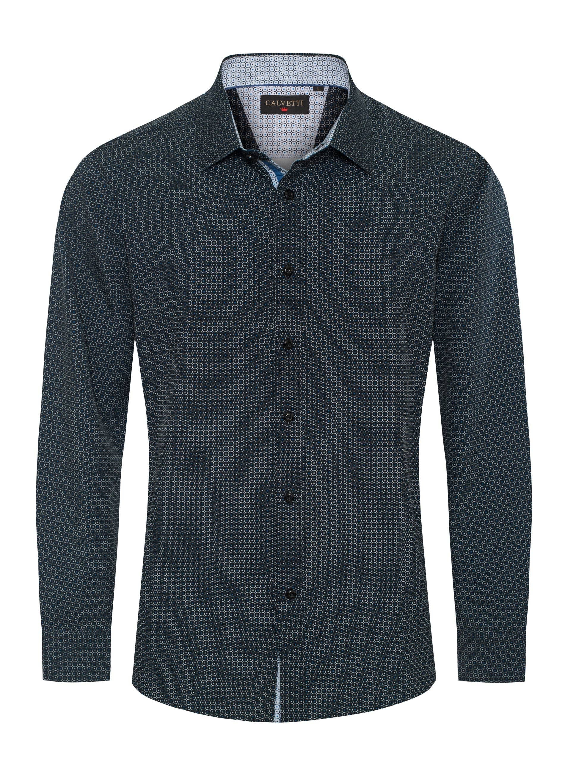 Rodeo Clothing - Wholesale Buttoned-down shirt – Men's - Mens Long Sleeve Printed Casual Button-Down Shirts HLS2004-127