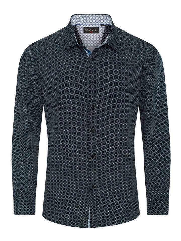 Herren Langarm Freizeit-Hemden mit Druckknöpfen HLS2004-127 für den Großhandel von Rodeo Clothing
