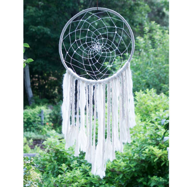 dZi Handmade - Wholesale Dream Catcher - Large White Sun Wall Decor