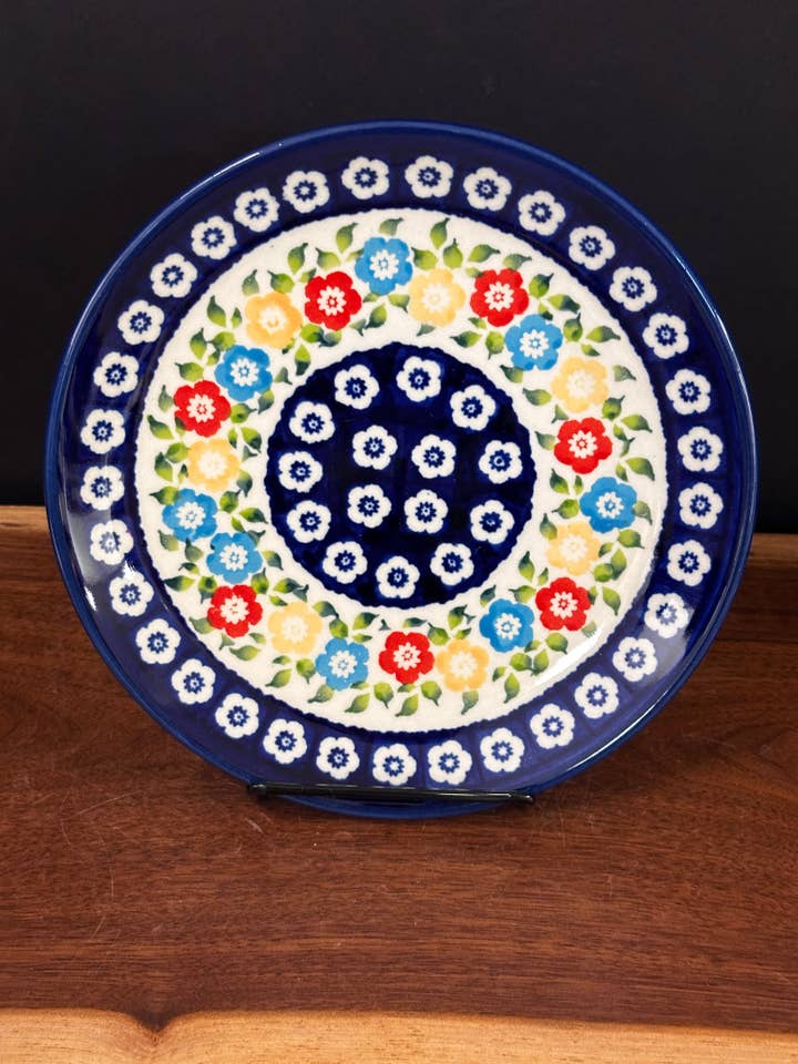 Plate, Salad 7.7", Zaklady - Botanical Gardens for wholesale by Music City Polish Pottery