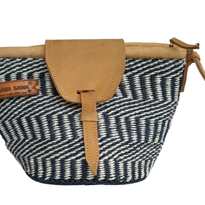 Balance Handcrafted Crossbody Sisal Straw Medium Bag for wholesale by SAWA SAWA