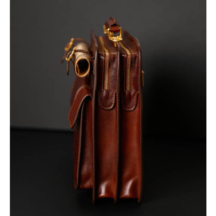 Time Resistance - Wholesale Satchel - Men's - Leather Large Satchel Bag Briefcase - The Prophet7