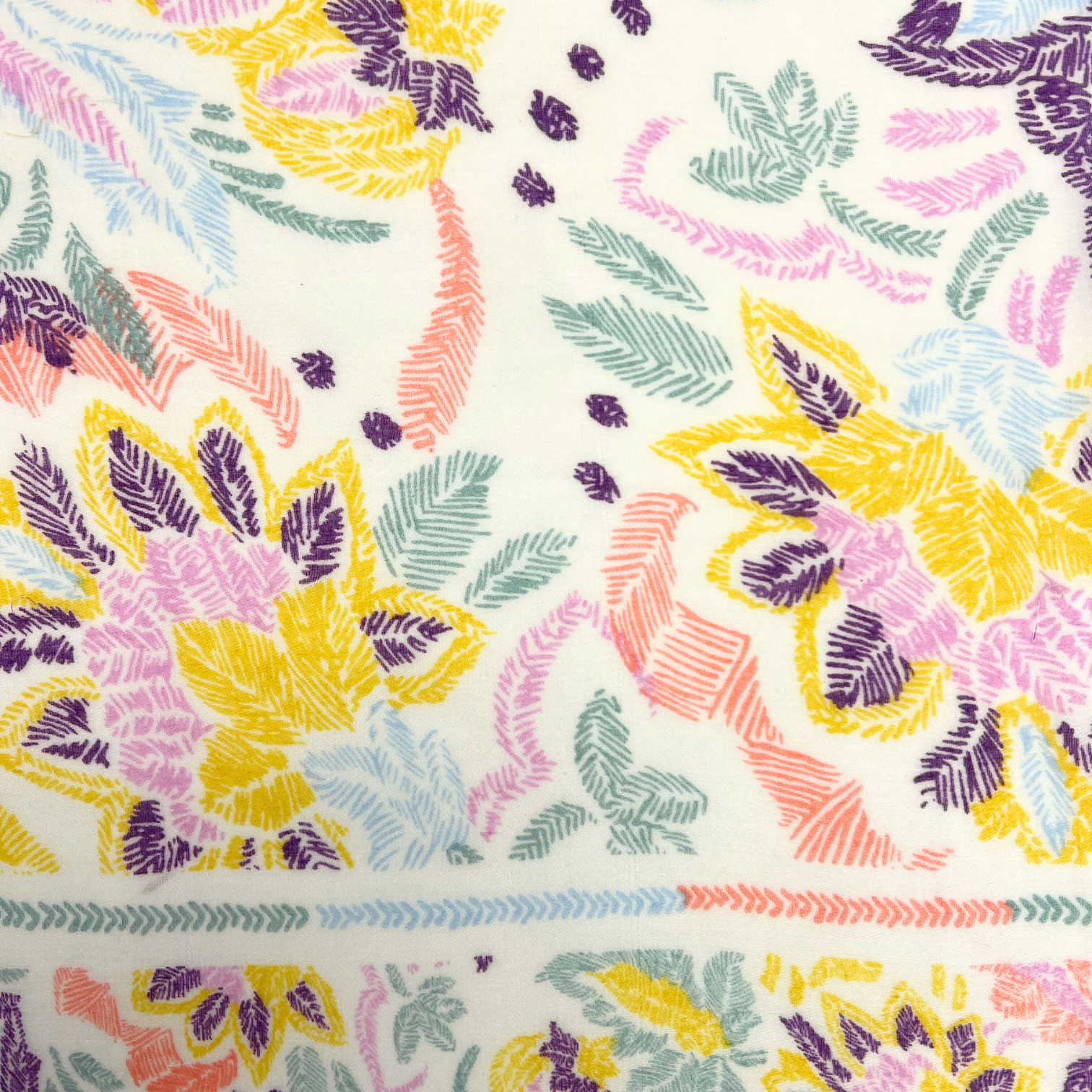 Lili Scarves (US Duty Free) – wholesale Scarf – Women's – Summer Leaves Print Scarf6